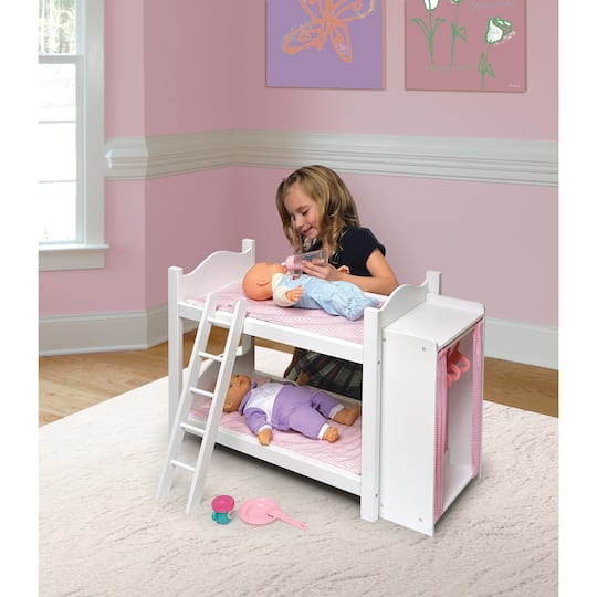 Doll Armoire Bunk Bed, Baby Doll Clothes Dresser